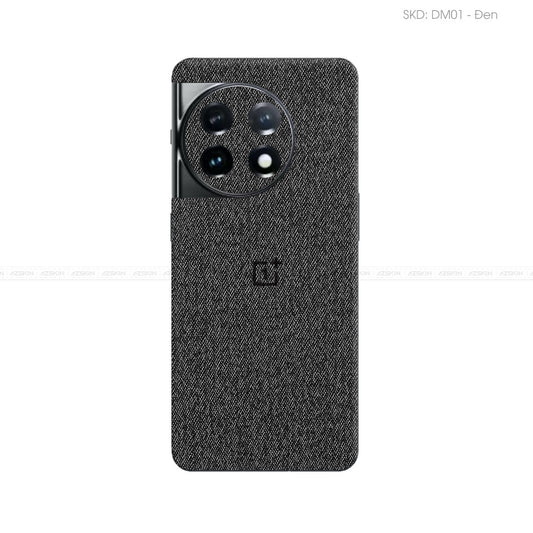 Miếng Dán Da OnePlus 11 Series Vân Demin Đen | DM01