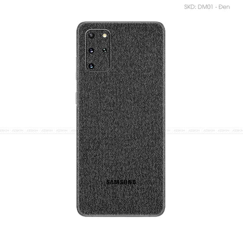 Miếng Dán Da Samsung S20 Series Vân Demin Đen | DM01