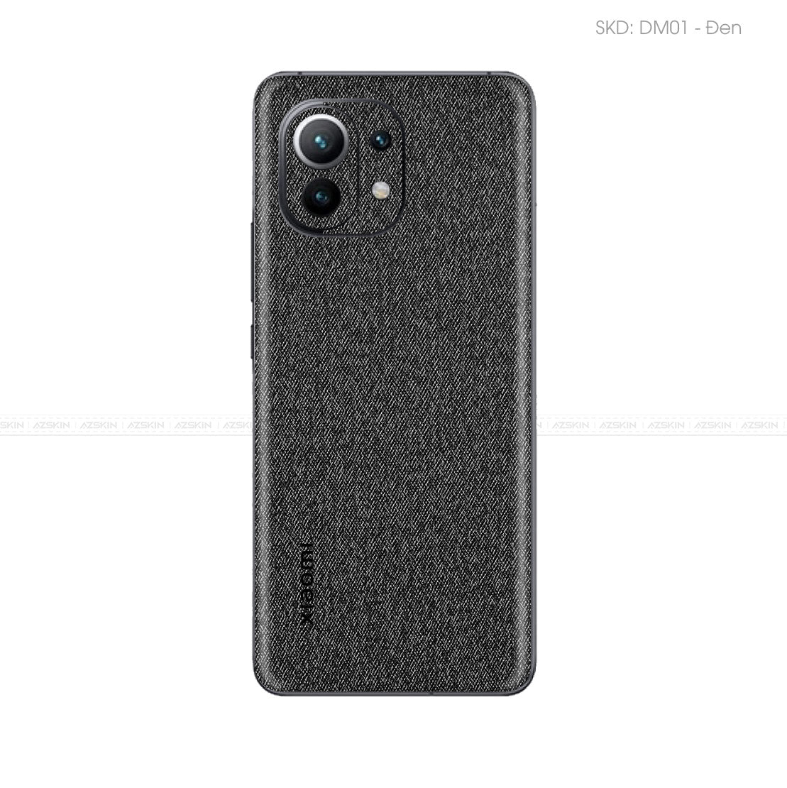 Miếng Dán Da Xiaomi 11 Series Vân Demin Đen | DM01