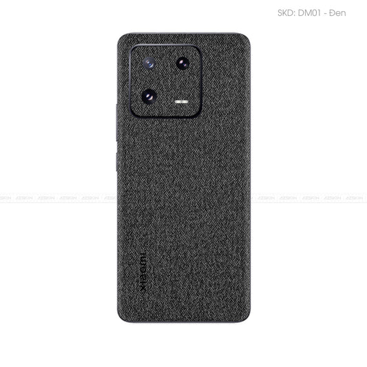 Miếng Dán Da Xiaomi 13 Series Vân Demin Đen | DM01