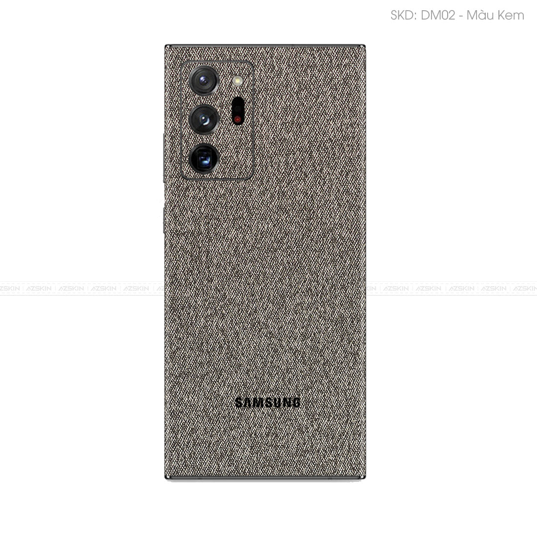 Miếng Dán Da Samsung Note 20 Series Vân Demin Nâu | DM02