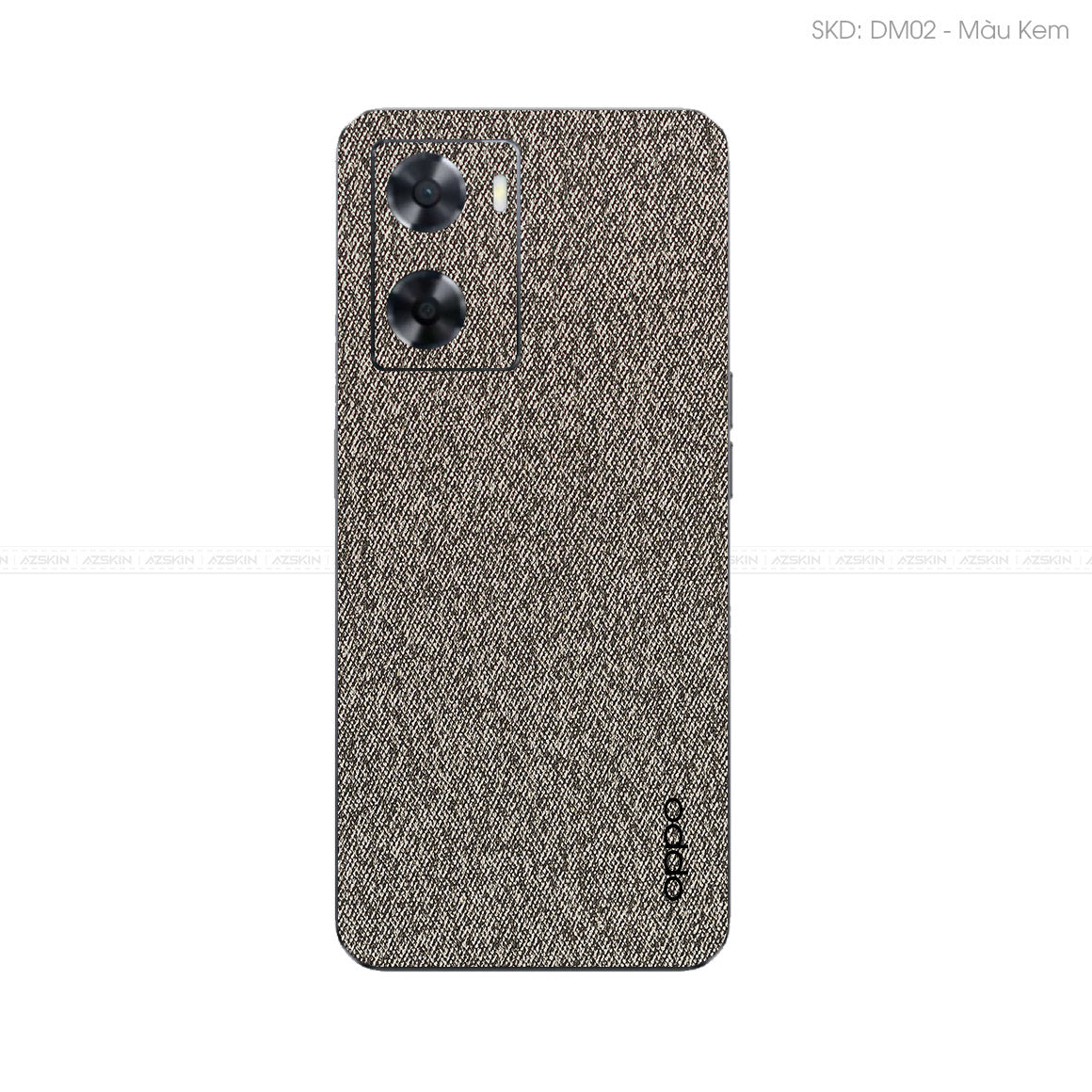 Miếng Dán Da OPPO A Series Vân Demin Xám | DM02