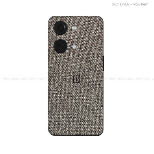 Miếng Dán Da OnePlus Ace Series Vân Demin Xám | DM02