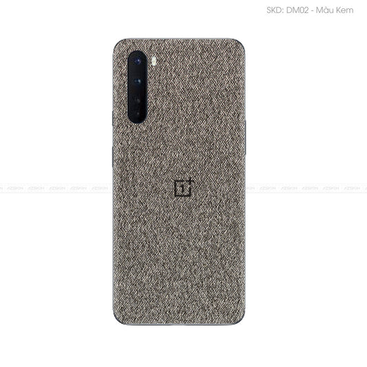 Miếng Dán Da OnePlus Nord Series Vân Demin Xám | DM02