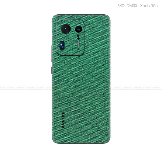 Miếng Dán Da Xiaomi Mi Mix Series Vân Demin Xanh Rêu | DM03