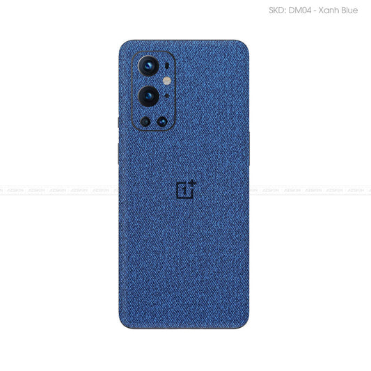 Miếng Dán Da OnePlus 9 Series Vân Demin Xanh | DM04