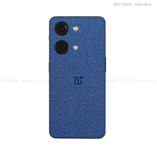 Miếng Dán Da OnePlus Ace Series Vân Demin Xanh Navi | DM04