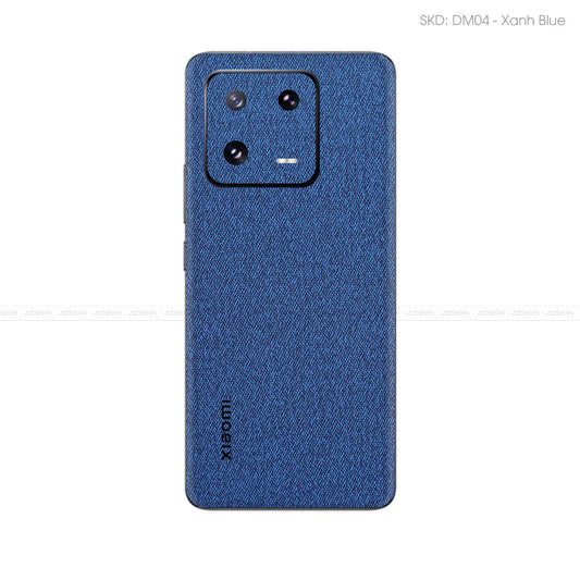 Miếng Dán Da Xiaomi 13 Series Vân Demin Xanh | DM04