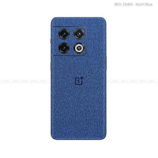 Miếng Dán Da OnePlus 10 Series Vân Demin Xanh | DM04