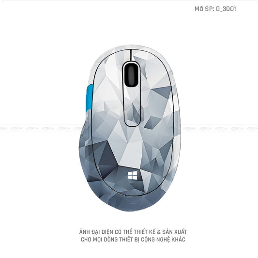 Skin Dán Chuột Microsoft Hình Nghệ Thuật 3D | D_3D01