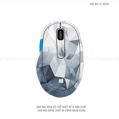 Skin Dán Chuột Microsoft Hình Nghệ Thuật 3D | D_3D01