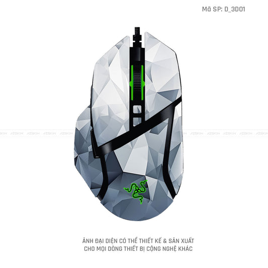 Skin Dán Chuột Razer Hình Nghệ Thuật 3D | D_3D01