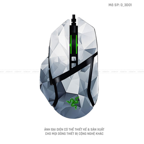 Skin Dán Chuột Razer Hình Nghệ Thuật 3D | D_3D01