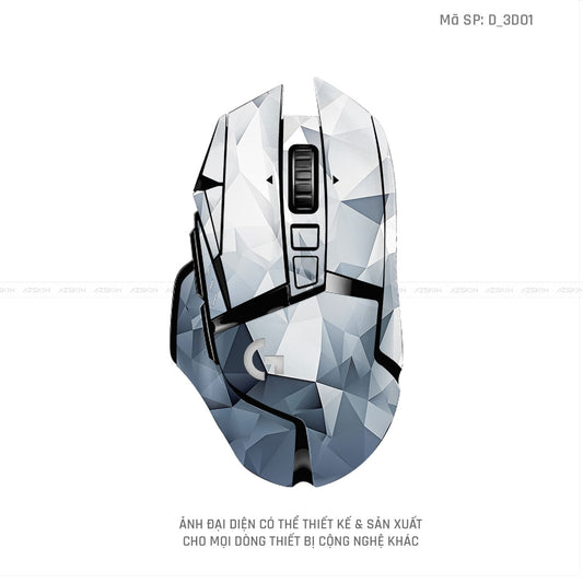 Skin Dán Chuột Logitech Hình Nghệ Thuật 3D | D_3D01