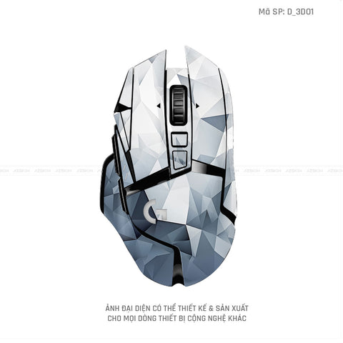 Skin Dán Chuột Logitech Hình Nghệ Thuật 3D | D_3D01