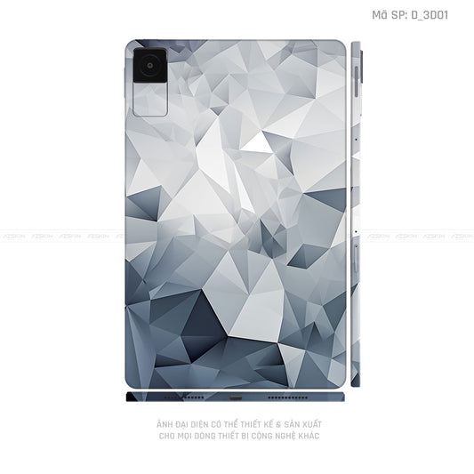 Dán Skin Máy Tính Bảng Xiaomi Mipad Hình Nghệ Thuật 3D | D_3D01