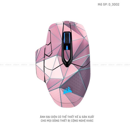 Skin Dán Chuột Corsair Hình Nghệ Thuật 3D | D_3D02