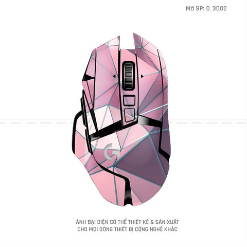 Skin Dán Chuột Logitech Hình Nghệ Thuật 3D | D_3D02