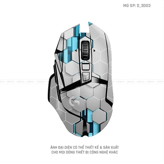 Skin Dán Chuột Logitech Hình Nghệ Thuật 3D | D_3D03