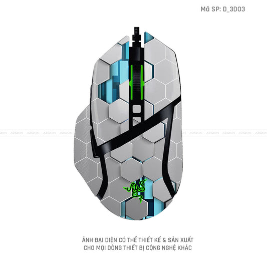 Skin Dán Chuột Razer Hình Nghệ Thuật 3D | D_3D03
