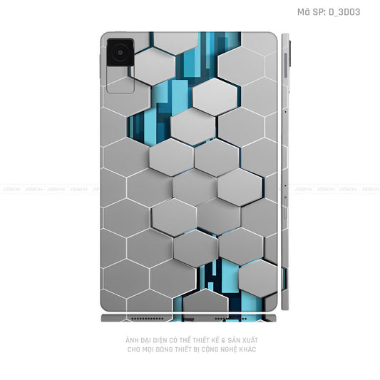 Dán Skin Máy Tính Bảng Xiaomi Mipad Hình Nghệ Thuật 3D | D_3D03