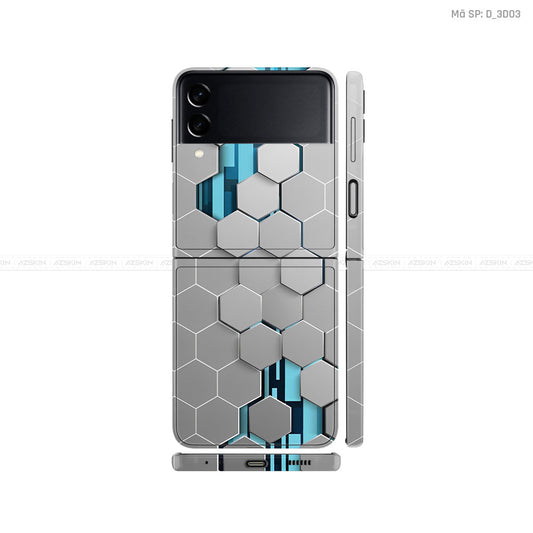 Dán Skin Galaxy Zflip3 Hình Nghệ Thuật 3D | D_3D03