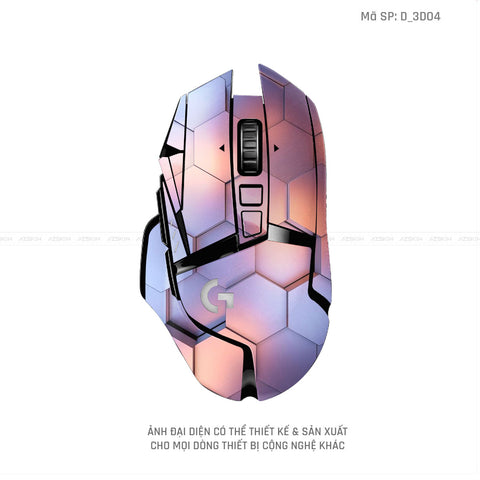 Skin Dán Chuột Logitech Hình Nghệ Thuật 3D | D_3D04