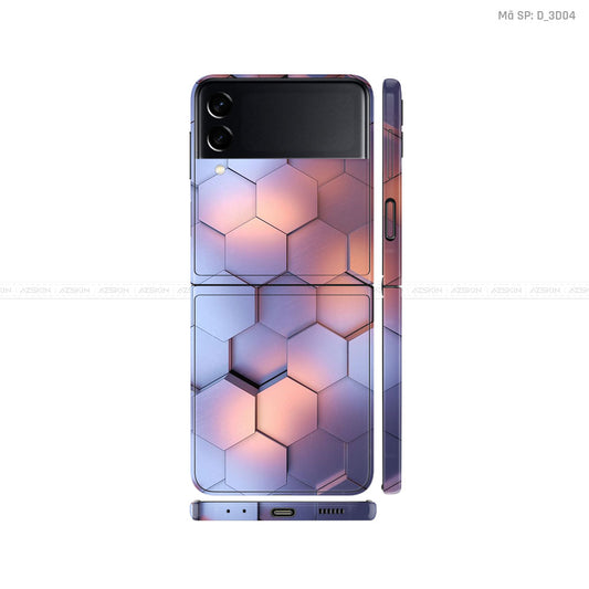 Dán Skin Galaxy Zflip3 Hình Nghệ Thuật 3D | D_3D04