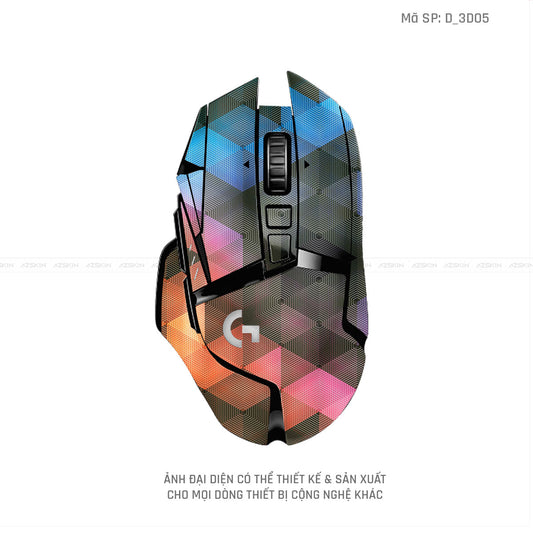 Skin Dán Chuột Logitech Hình Nghệ Thuật 3D | D_3D05