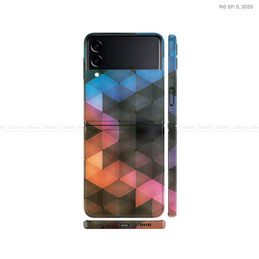 Dán Skin Galaxy Zflip3 Hình Nghệ Thuật 3D | D_3D05