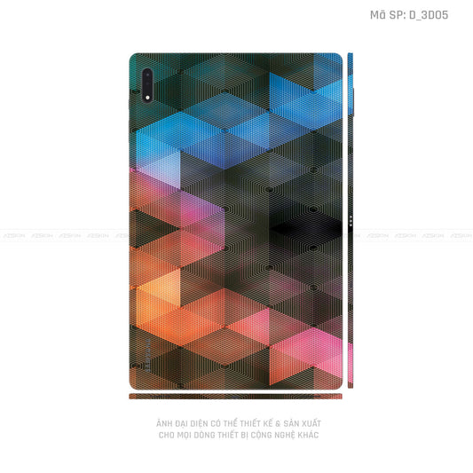 Dán Skin Galaxy Tab S8 Series Hình Nghệ Thuật 3D | D_3D05