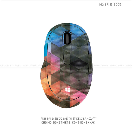 Skin Dán Chuột Microsoft Hình Nghệ Thuật 3D | D_3D05