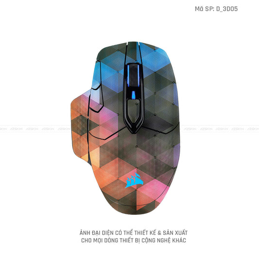 Skin Dán Chuột Corsair Hình Nghệ Thuật 3D | D_3D05