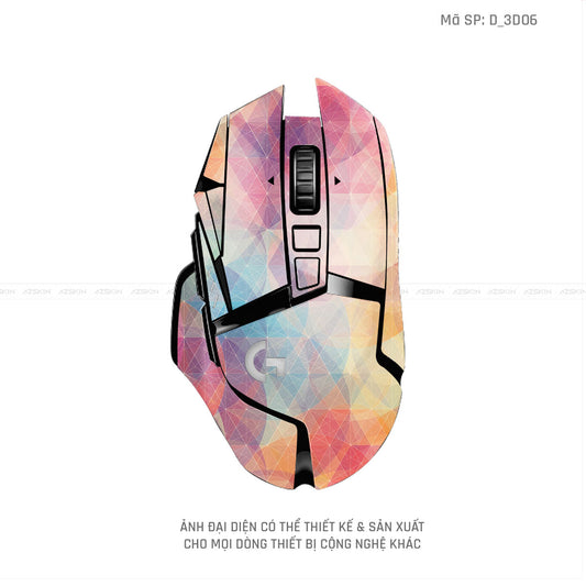 Skin Dán Chuột Logitech Hình Nghệ Thuật 3D | D_3D06
