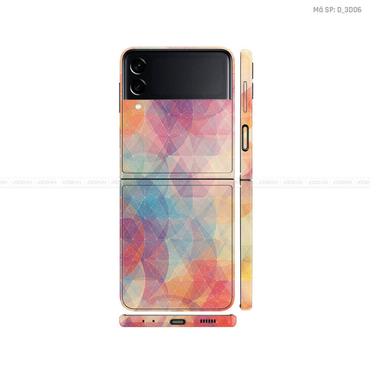 Dán Skin Galaxy Zflip3 Hình Nghệ Thuật 3D | D_3D06