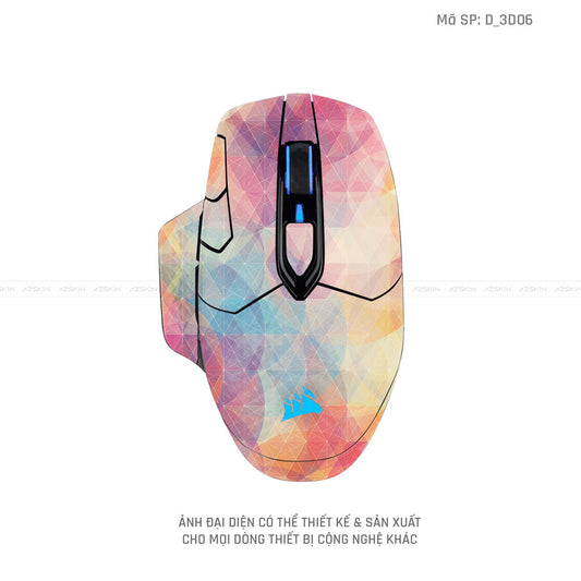 Skin Dán Chuột Corsair Hình Nghệ Thuật 3D | D_3D06