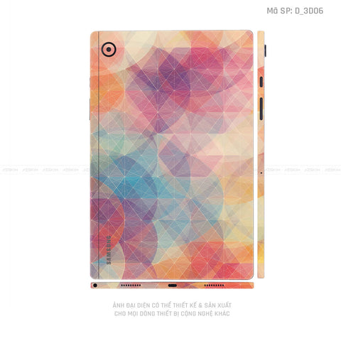 Dán Skin Galaxy Tab A Series Hình Nghệ Thuật 3D | D_3D06