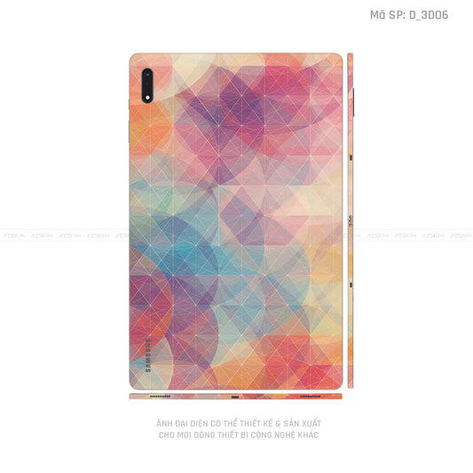 Dán Skin Galaxy Tab S8 Series Hình Nghệ Thuật 3D | D_3D06