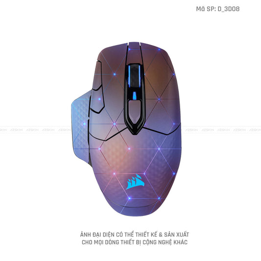 Skin Dán Chuột Corsair Hình Nghệ Thuật 3D | D_3D08
