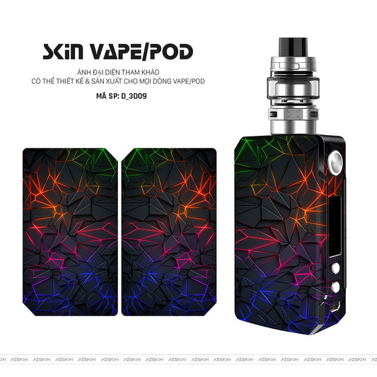 Dán Skin Vape Hình Nghệ Thuật 3D | D_3D09