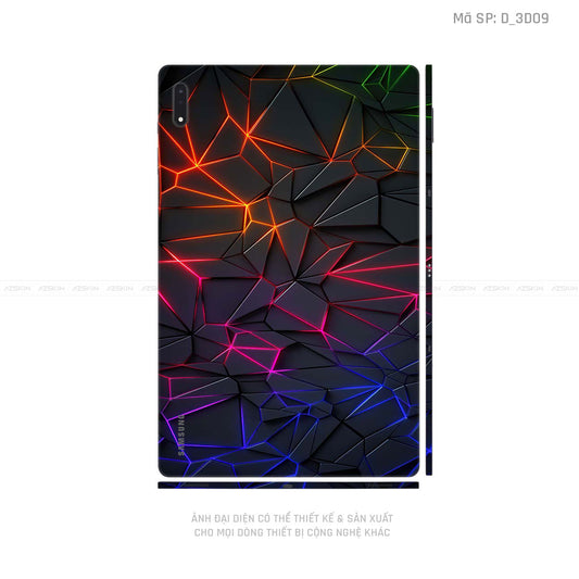 Dán Skin Galaxy Tab S9 Series Hình Nghệ Thuật 3D | D_3D09