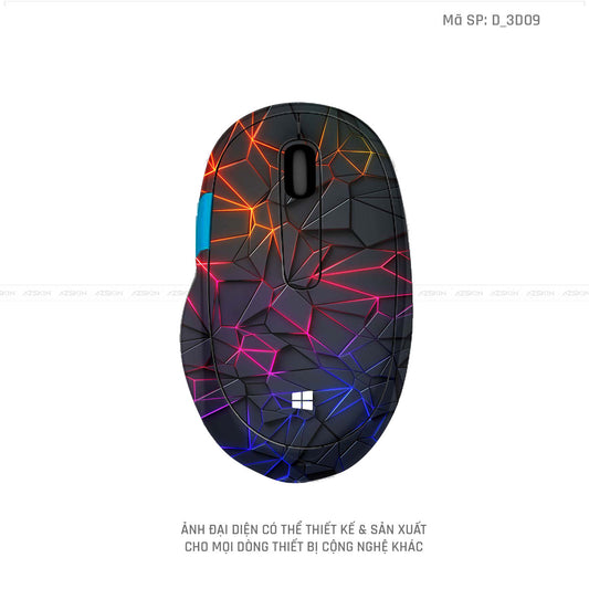 Skin Dán Chuột Microsoft Hình Nghệ Thuật 3D | D_3D09