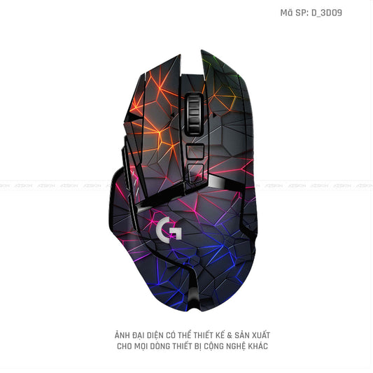Skin Dán Chuột Logitech Hình Nghệ Thuật 3D | D_3D09