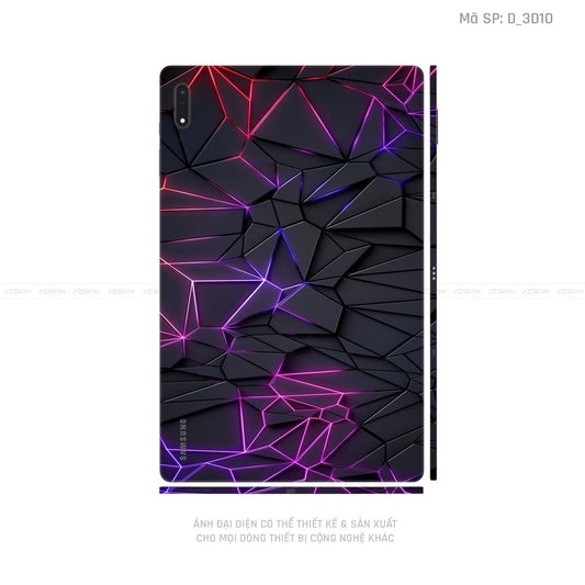 Dán Skin Galaxy Tab S8 Series Hình Nghệ Thuật 3D | D_3D10