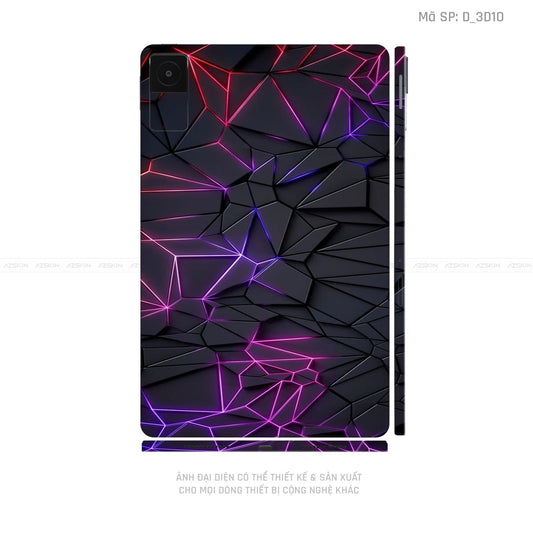 Dán Skin Máy Tính Bảng Xiaomi Mipad Hình Nghệ Thuật 3D | D_3D10