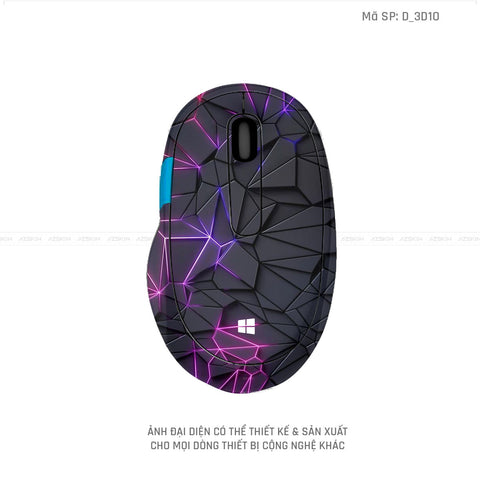 Skin Dán Chuột Microsoft Hình Nghệ Thuật 3D | D_3D10