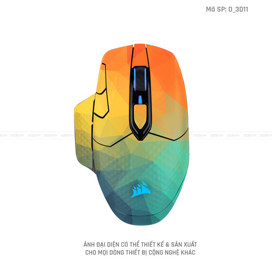 Skin Dán Chuột Corsair Hình Nghệ Thuật 3D | D_3D11