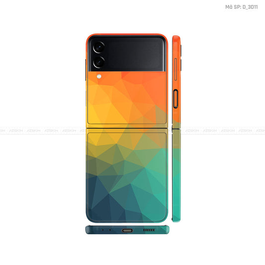 Dán Skin Galaxy Zflip3 Hình Nghệ Thuật 3D | D_3D11