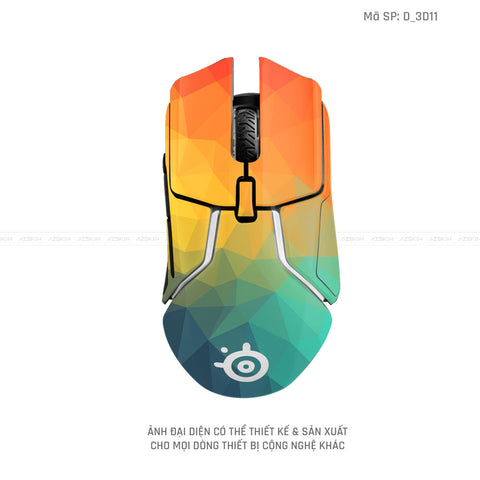 Skin Dán Chuột Steelseries Nghệ Thuật 3D | D_3D11