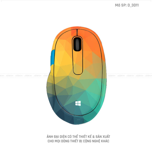 Skin Dán Chuột Microsoft Hình Nghệ Thuật 3D | D_3D11